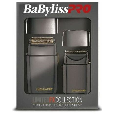 BaBylissPRO LimitedFX Collection Gunmetal Double & Single Foil Shaver Duo