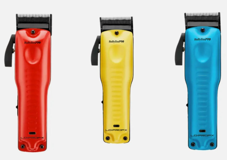 BaBylissPRO LO-PRO FX825 Limited Edition Clipper Red, Blue, Yellow