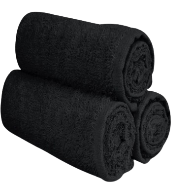 Barber Towel Bundle-Black Set of 3