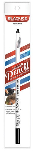 Black Ice Barber Pencil-White