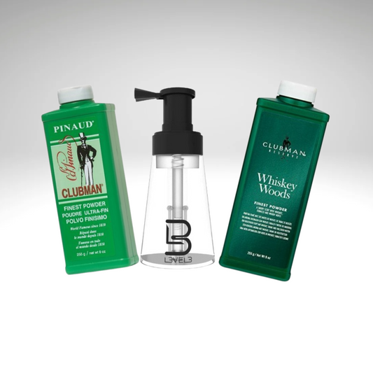 Level 3 Powder Bottle & Clubman Powder Combo