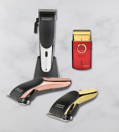 Gamma+ Ergo Clipper & Uno Shaver Combo