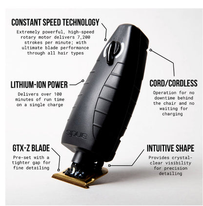 Andis 74100 Cordless GTX-EXO Trimmer