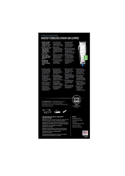 Andis Professional Cordless Lithium-Ion Master Clipper