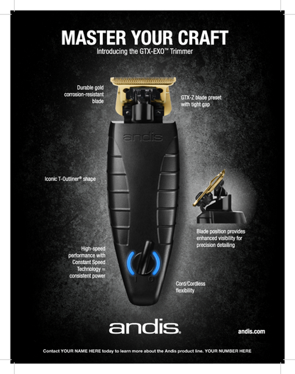 Andis 74100 Cordless GTX-EXO Trimmer