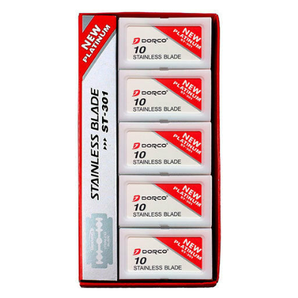 Dorco Stainless Steel Blades-ST301 100 Count